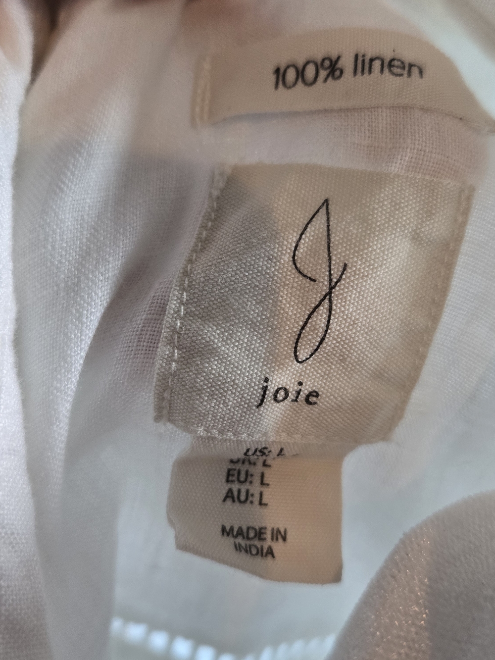 Joie Button-Up Linen Top - Picture 5 of 5